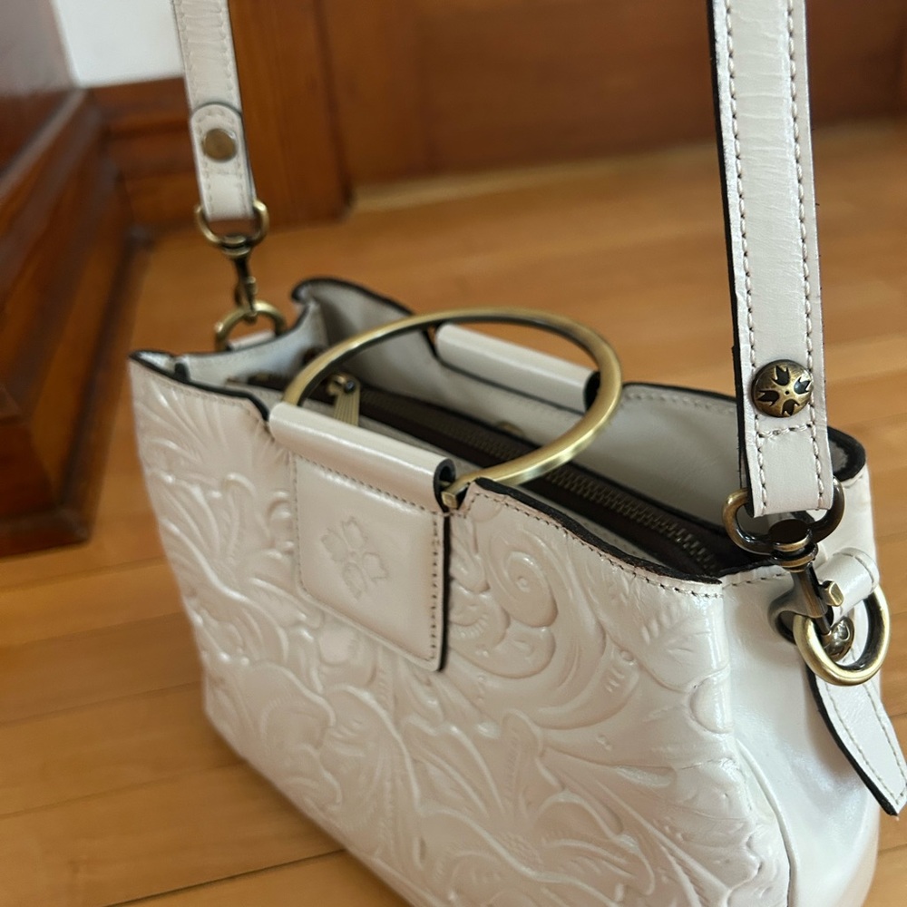 Patricia Nash Empoli Satchel crossbody handbag white - Picture 2 of 11